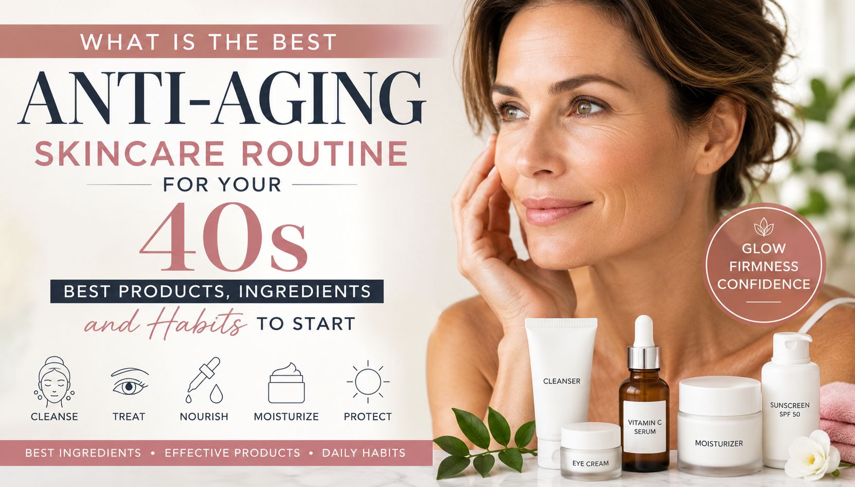 What Anti-Aging Skincare Routine Works Best in Your 40s? A 5-Product Framework