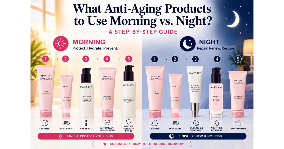 What Anti-Aging Products to Use Morning vs Night? A Step-by-Step Guide