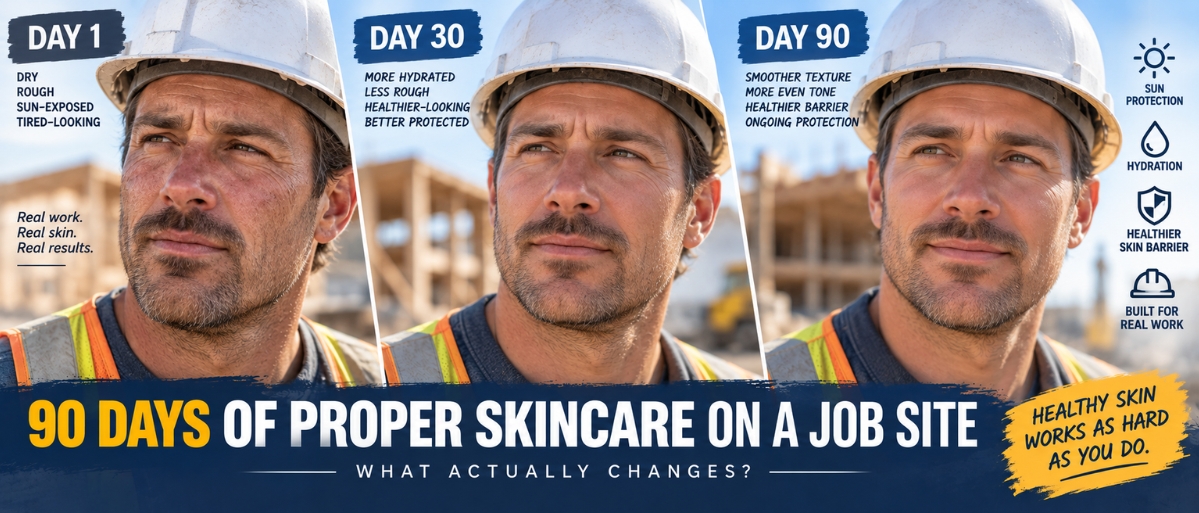 90 Days of Proper Skincare on a Job Site: What Actually Changes?